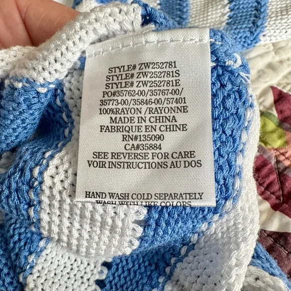 Z Supply Blue and White Striped Sweater - Picture 9 of 10